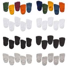 Calcetines invisibles con tacón bajo para hombre, calcetín de algodón de corte bajo, Color sólido, informales, 5 pares 2024 - compra barato