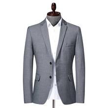Blazer moderno masculino, blazer fino casual estilo coreano, roupa para escritório, casamento 2024 - compre barato