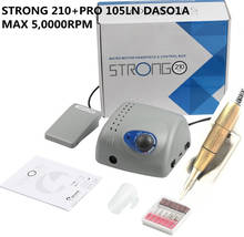 Новый Authent Strong 210 PRO 105LN DASO1A 65 Вт 50000 об./мин электрический сверлильный станок для ногтей модель маникюрного педикюра пилка для ногтей 2024 - купить недорого