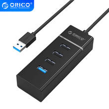 ORICO 4 порта usb-хаб высокоскоростной Мульти USB сплиттер порт 3,0 адаптер концентратор для ноутбука ультрабук с Vl812 Chipsets черный 2024 - купить недорого