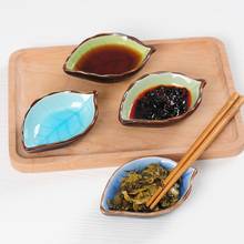 Leaf Shape Ceramic Kitchen Multi-purpose Dressing Dish Box Sauce Bowl Seasoning Dish Tomato Soy Sauce Vinegar Tableware 2024 - buy cheap