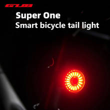 GUB-linterna LED para bicicleta, luz trasera con sensor de freno de arranque/parada automático, resistente al agua IPx6, recargable por USB 2024 - compra barato