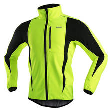 Мужская утолщенная велосипедная куртка флисовая велосипедная Джерси ветрозащитная Водонепроницаемая мягкая оболочка пальто MTB велосипедная одежда Светоотражающая куртка 2024 - купить недорого