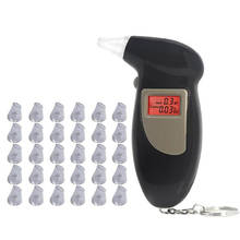 Probador de Alcohol Digital con retroiluminación de mano, con 31 boquillas, Analizador de aliento de Alcohol Digital, Detector de alcoholímetro 2024 - compra barato
