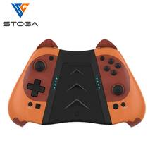 Stoga Wireless Bluetooth Gamepad Kawaii Cat Ears Games Controller Console For Nintendo Switch Animal Crossing Mario Pokemon Lite 2024 - купить недорого