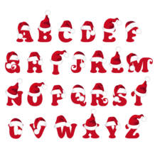 ZhuoAng Christmas Hat Alphabet Clear Stamps For DIY Scrapbooking/Card Making/Album Decorative Silicon Stamp Crafts 2024 - buy cheap