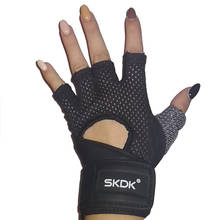 SKDK Breathable Fitness Gym Gloves with Wrist Support Workout Weight Lifting Crossfit Training Cycling Gloves Non-Slip 1Pair 2024 - buy cheap