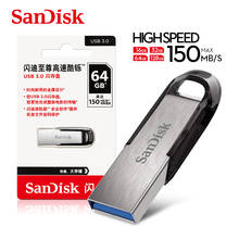 Sandisk-pendrive USB 3,0, unidad flash Original CZ73 Ultra Flair, 32GB, 64GB, 16GB, 128GB, 256G 2024 - compra barato
