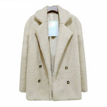 Faux Fur Coat Women Winter Jackets Lapel Long Sleeve Teddy coat Warm Furry Hairy Jackets Female Overcoat Chaqueta Mujer 2024 - buy cheap