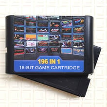 Multiple Game Cartridge 196 in 1 Game Card for 16 bit Sega Mega Drive 2024 - buy cheap