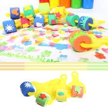 4Pcs Sponge Roller Stamper Foam Paint Crafts Stamps Kids Children EVA Toys DIY 2024 - buy cheap