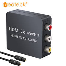 Neteck-conversor de vídeo compatível com av 3rca, cvbs, suporte para conversor pal/ntsc, 1920x1080, hdmi, 2024 - compre barato