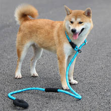 1.2m 1.5m 1.8m 2.6m All In One Dog Leash Nylon Dog Pet P Leash Dog Training Leash Dog P Chain Slip Reflective Adjustable Collar 2024 - buy cheap