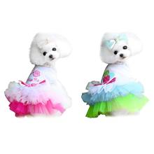 Hot Sale Summer Pet Dog  Puppy Lip Dress Clothes T-shirt Breathable Lace Costume 2024 - buy cheap