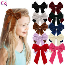 Bows Hair Clips Girls Velvet Hair Pins Party Hairclips Kids Barrette Hairgrips Cute Ribbon Bowknot Hair Accessories 2020 Fashion 2024 - buy cheap