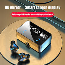 TWS X3 Bluetooth V5.1 наушники стерео зеркальные беспроводные наушники мини-наушники Спортивная игровая гарнитура водонепроницаемая 2024 - купить недорого