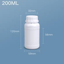 20Pcs 200ML Round refillable bottle with cover for Chemical liquid ink Leakproof container Empty Fluorinated bottles 2024 - buy cheap