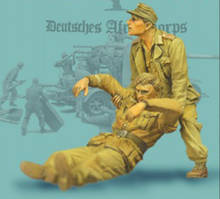 1/35 Assembly Resin Figure kit Soldier and Wounded 2024 - buy cheap