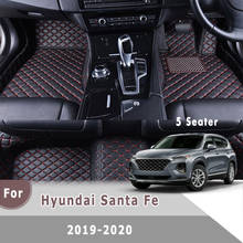 RHD Carpets For Hyundai Santa Fe 2020 2019 5 seats Car Floor Mats Auto Interiors Covers Accessories Custom Leather Foot Pads 2024 - buy cheap