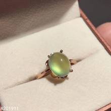 KJJEAXCMY fine jewelry 925 sterling silver inlaid Natural Prehnite ring classic female support detection exquisite noble 2024 - buy cheap