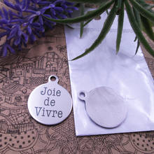 10 шт-"Joie de Vivre" амулеты из нержавеющей стали 5 стилей для выбора DIY амулеты для ожерелья браслеты 2024 - купить недорого