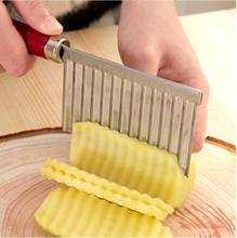 Potato Wavy Edged Knife Stainless Steel Kitchen Gadget Vegetable Fruit Cutting Peeler Cooking Tools kitchen knives Accessories 2024 - buy cheap