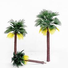 6pcs High Quality Artificial Plastic Tree Layout Rainforest Plastic Palm Tree Diorama Scenery Model Artificial Palm Tree Leaves 2024 - buy cheap