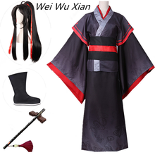 Wei Wuxian-Disfraz de Mo Xuanyu para hombre, gran maestro del cultivo demoníaco, Cosplay de Mo Bao Zu Shi, pelucas y zapatos 2024 - compra barato