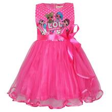 Из серии «LOL Surprise», платья для маленьких девочек, летнее платье принцессы, кружевное платье с бантом, юбка-пачка для дня рождения, для детей ясельного возраста для детей вечерние Одежда для рождественских праздников 2024 - купить недорого