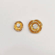 10 PCS Metal Alloy KC Gold Crystal Rhinestone Flowers DIY Jewelry Accessories 10.5x11.5mm 16mm 2024 - buy cheap