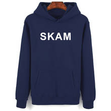 Skam Print Hoodie Autumn Casual Hoodies Winter Hip Hop Fashion Streetwear Sweatshirt Popular Pure Color Letter Couples Pullovers 2024 - buy cheap