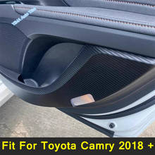 Lapetus Car Anti Kick Door Sill Anti Scartch Pad Protection Cover Stickers Auto Styling Accessories For Toyota Camry 2018 - 2022 2024 - buy cheap