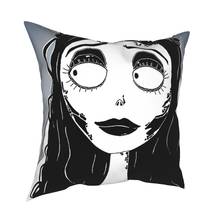 Corpse Bride Emily Pillowcase Home Decor Scary Wedding Cushions Throw Pillow for Home Polyester Double-sided Printing Vintage 2024 - buy cheap