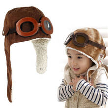 2 Цвета Lovely Baby Малыши теплые Кепки детская шапка вязанная шапка для мальчика классные для маленьких девочек зимне-пилот Кепки 2024 - купить недорого