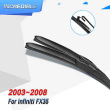 INCREDIBLE Front & Rear Wiper Blades for Infiniti FX35 Fit Hook Arms 2003 2004 2005 2006 2007 2008 2009 2010 2011 2012 2024 - buy cheap