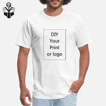 QIM ваш собственный дизайн бренд логотип/изображение на заказ мужские и wo мужские DIY хлопковая футболка с коротким рукавом Повседневная футболка Топы Одежда Футболки 2024 - купить недорого