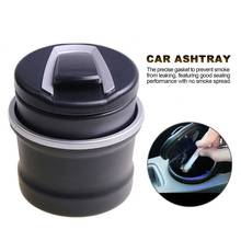 Portable Car Auto Ashtray Smokeless Ashtray Cigarette Holder With Inner LED Light And Anti-slip Rubber Bottom 2024 - buy cheap
