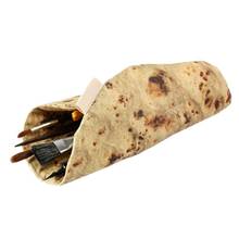 New Burrito Storage Bag Makeup Collection Bag Funny Burrito Tortilla Roll Pencil Case Pen Pouch School Supplies Useful Gi 2024 - buy cheap