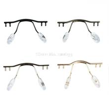 50pcs eyeglasses bridge glasses nose pad arm metal rimless optical frame bridge nose pad holder eyewear accessory 2024 - buy cheap