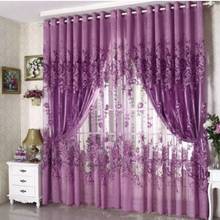 1pc Luxury Semi-blackout Curtains Living Room Curtains Windom Curtain Printing Perforated Finished Curtains Stars 2024 - buy cheap