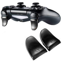 Gamepad e botões l2 r2, gamepad para controle de playstation 4, acessórios para ps4 com botão de extensão e gatilho, 1 par 2024 - compre barato