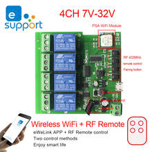 Interruptor inteligente rf sem fio 433mhz, módulo de relé com receptor para automação residencial, temporizador para alexa 2024 - compre barato