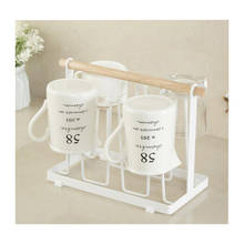 Metal Mug Coffee Cups Drying Storage Rack Holder Stand Kitche Hanging Display Rack Drinkware Shelf Drain Hanger With 6 Hooks 2024 - buy cheap