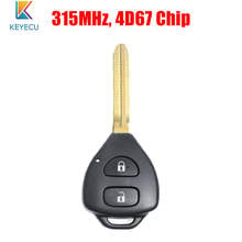 KEYECU Remote Key Fob 2 Button 315MHz 4D67 Chip for Toyota RAV4 Corolla 2000 2001 2002 2003 2004 2005 2006 2007 2008 2009 2010 2024 - buy cheap