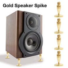 Speaker Spike Isolation Spike Stand Foot Speaker Cone Base Pads Premium Gold Speaker Spikes Cabinet Base Support Stand 2024 - buy cheap