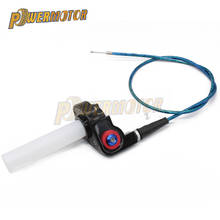 Empuñaduras de fijación, abrazadera de acelerador de giro, plástico, aluminio con Cable de acelerador para motocicleta, Motocross, ATV, todoterreno, Quad 2024 - compra barato