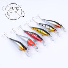 8.5cm 9g Striped Wobblers Isca Artificial Fishing Baits Artificial Minnow Fishing Lure Pesca With 2 Treble Hook For Sea Lake 2024 - buy cheap