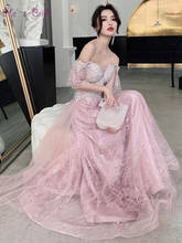 He's Bride New Sweetheart Fairy Evening Dress Pink Long Formal Prom Gown Dress Party Elegant Banquets Birthday Party Vestidos 2024 - buy cheap