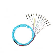 Cable de fibra óptica Pigtail SM(9/125) ST OM3, 12 colores SC/UPC, 1,5 M, fanout ST/UPC, SM simplex 2024 - compra barato