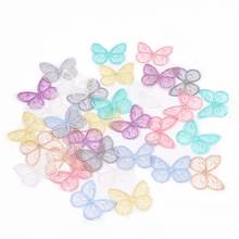 3.5*4.5Cm Embroidery Gauze Butterfly Cloth Paste Clothing Accessories Shoes Flower Materials DIY Jewelry Headdress Accessories 2024 - buy cheap